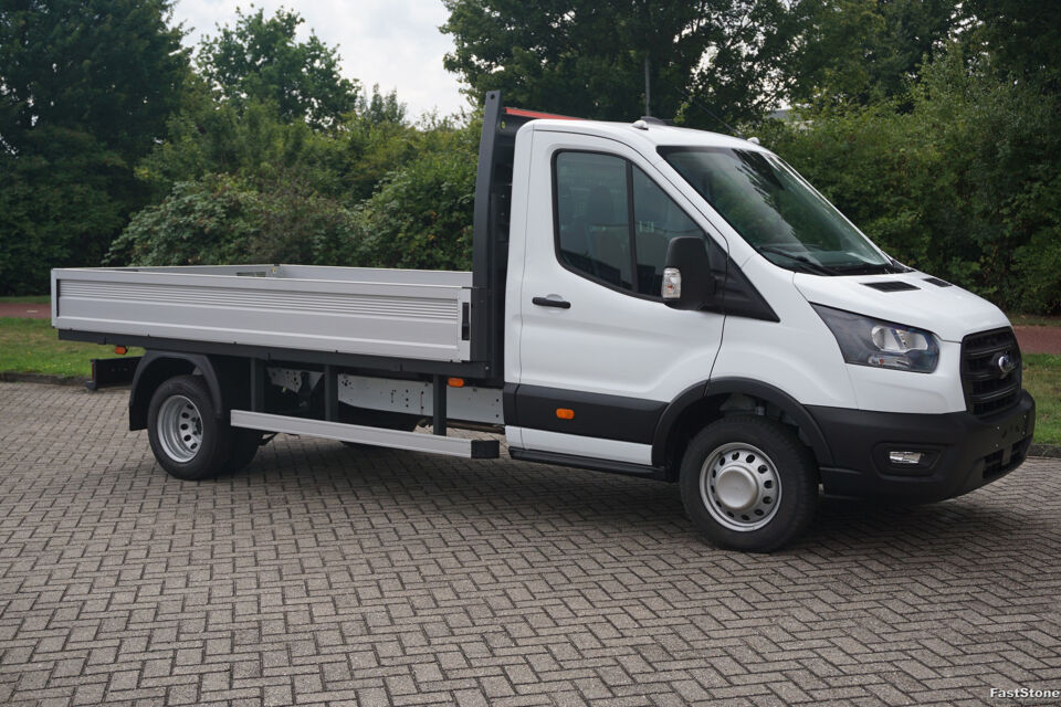 Ford Transit 350L Open laadbak 170PK Dubbellucht L3