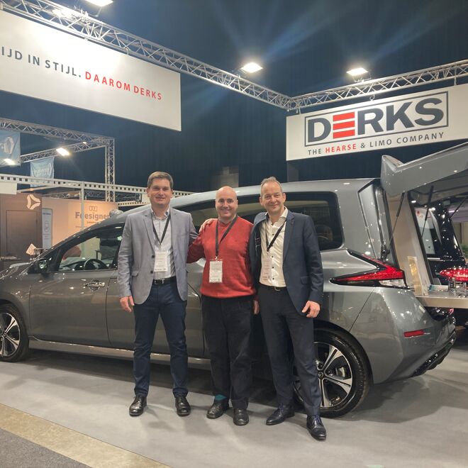 Ruud Derks van Derks Uitvaartmobiliteit op de uitvaartbeurs