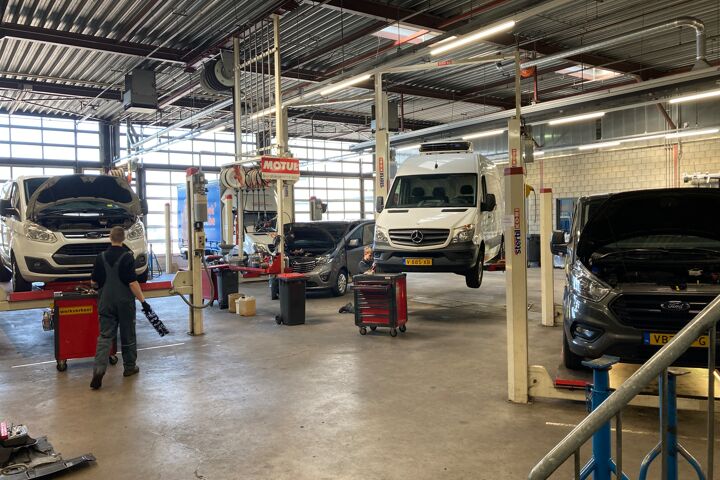 Onderhoudswerkplaats in Uden.